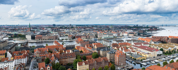 Fototapeta premium High definition panorama of Copenhagen Denmark