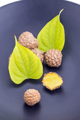 Air potato herb (Scientific name is Dioscorea bulbifera)