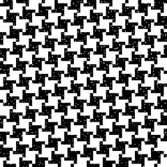 Seamless black and white grunge retro classic cloth pattern vector