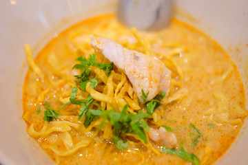 Noodle Thai cuisine northern style. Khao Soi Recipe