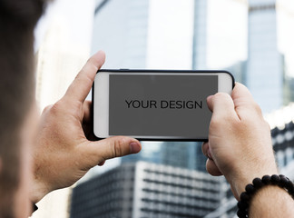 Man Using Smart Phone