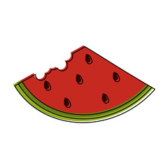 Watermelon fruit slide icon vector illustration graphic design