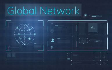 Global network illustration