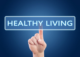 Healthy Living text concept