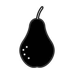 Pear delicious fruit icon vector illustration graphic design