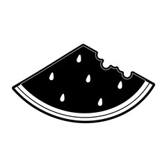 Watermelon fruit slide icon vector illustration graphic design