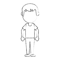 Man faceless avatar icon vector illustration graphic design