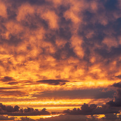 sky with clouds at sunset