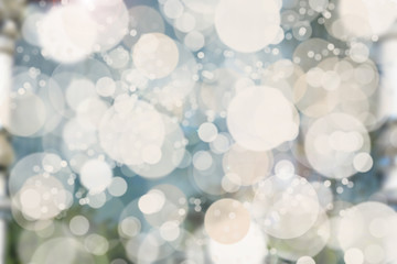 graphic white bokeh represent cold and snow for abstract background