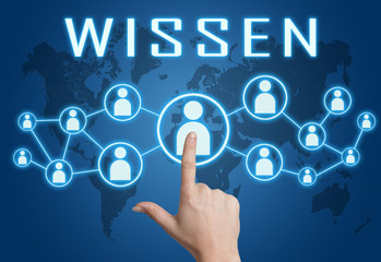 Wissen text concept