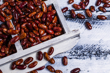 Raw pure speckled kidney beans