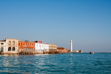 Venice, Italy, February 14, 2017. Venice City of Italy. View on Murano Island. Venetian Landscape