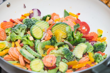 Mixture of frozen vegetables