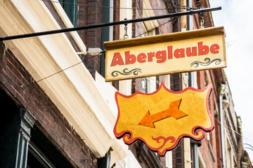 Schild 258 - Aberglaube