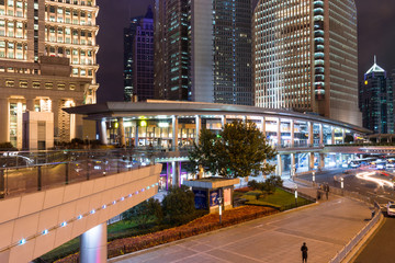 Shanghai city night scene