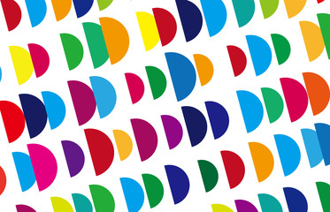 背景　図形デザイン　半円