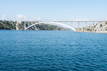 Sibenik bridge and the channel of river Krka