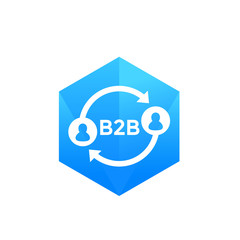 b2b commerce icon on white