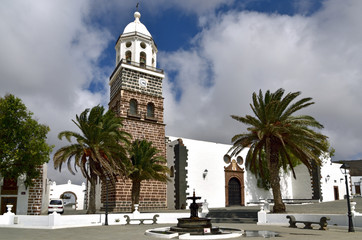 Fototapeta na wymiar Iglesia de Nuesta Senora de Guadalupe, Teguise, Lanzarote