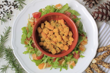 CUBETTI DI ZUCCA GRATINATI 