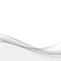 Fototapeta premium Modern halftone elegant smoke swoosh wave background