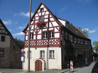 Obraz premium Fachwerkhaus in Cadolzburg