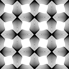 Design seamless monochrome decorative pattern