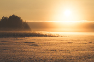 A cold day at the lake