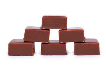 gourmet Chocolate bar isolated on white background