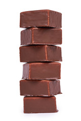 gourmet Chocolate bar isolated on white background