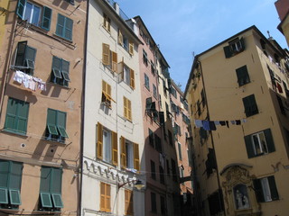 Fototapeta na wymiar Detail of architecture of Genoa, Italy.