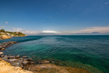 naples beach skyline vesuv