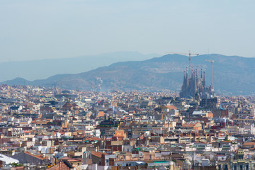 views of Barcelona from montjuic