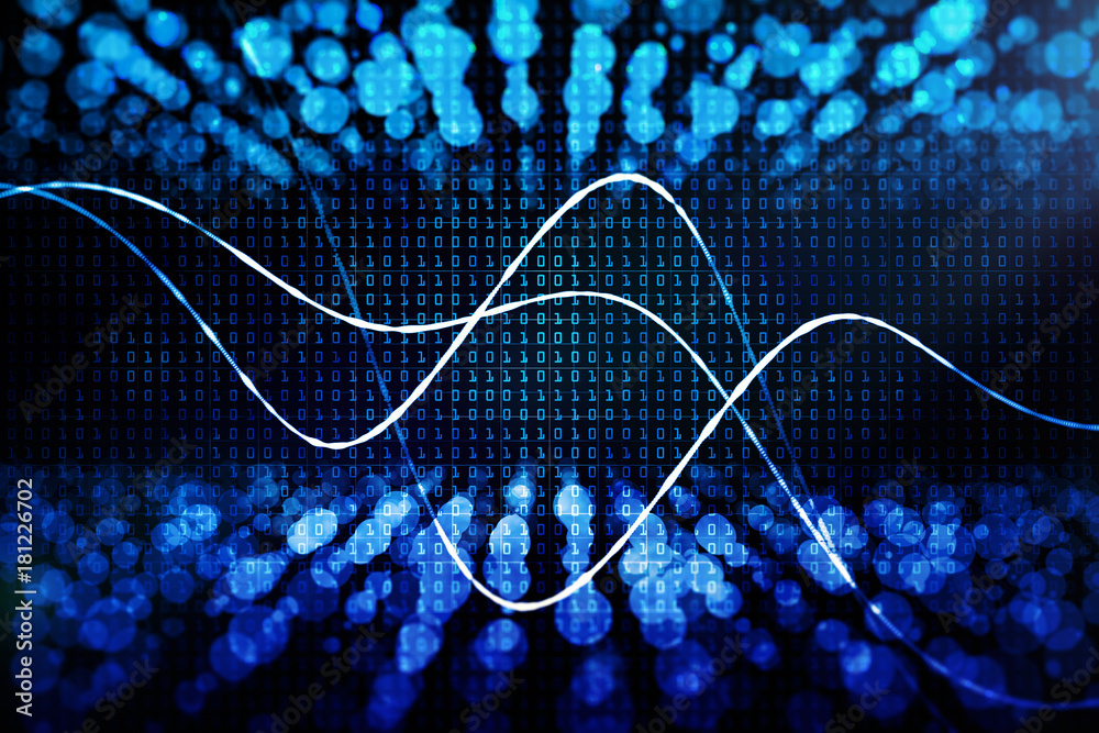 Poster technology, computing and information concept