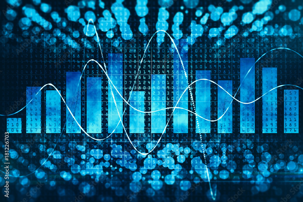 Poster technology, computing and statistics concept