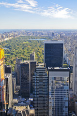 Manhattan from above, New York, USA