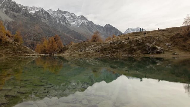 Timelapse Lac Bleu d'Arolla (Valais, Alpes Suisse)