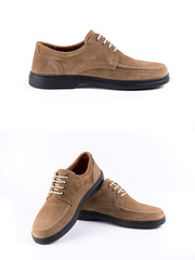 Group of Shoes on isolated background, comfortable footwear.
