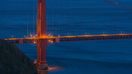 The tower of Golden Gate Bridge