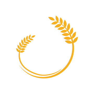 wheat food agriculture logo