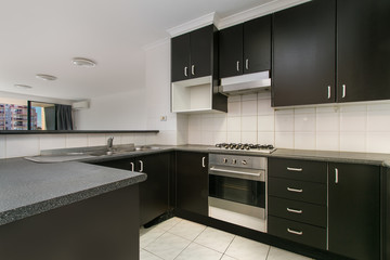 Modern gourmet kitchen interior