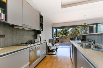 Modern gourmet kitchen interior