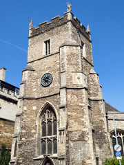 Fototapeta na wymiar St Botolph's Parish Church Cambridge Cambridgeshire England UK which was built around 1350 and dedicated to the patron saint of travellers