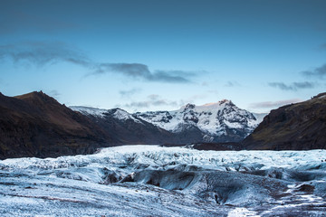 Fototapeta na wymiar Glacial in Iceland at Sunset 2