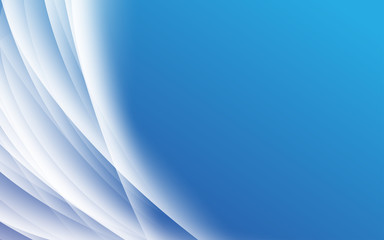 Abstract blue background, futuristic wavy vector illustration