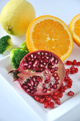 Half of Pomegranate with Citrus