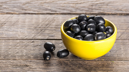 Olives in ceramic bowl