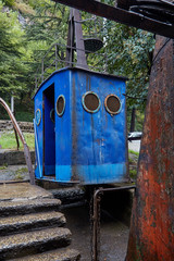 Seilbahn in Tschiatura, Georgien