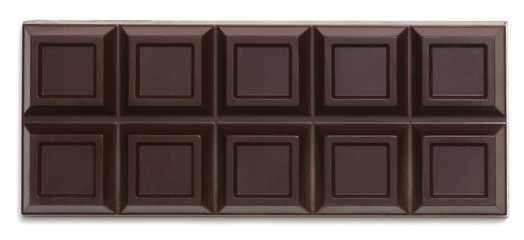  chocolate bar isolated on white