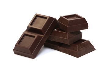  chocolate bar isolated on white